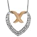 10k White Gold with Pink Gold Plated