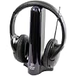 Pyle PHPW2 Hi-Fi Wireless FM Headphones (Super Bass, Black)