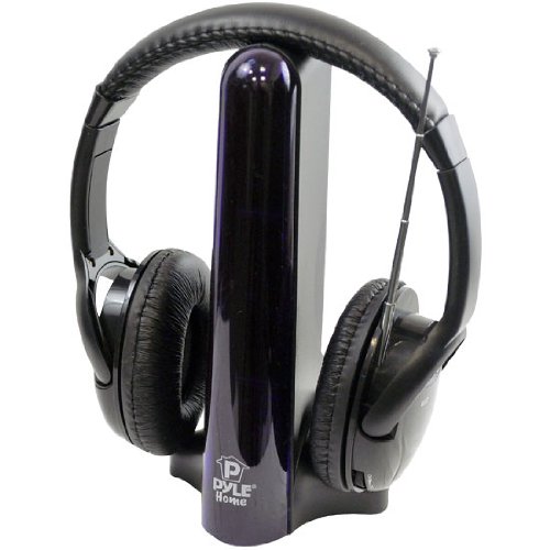 Pyle PHPW2 Hi Fi Wireless FM Headphones (Super Bass, Black) Pyle PHPW2 Hi-Fi Wireless FM Headphones (Super Bass, Black)