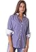 CAMIXA Women's Tailored Long Sleeve Button Down Shirt with Stretch Cotton