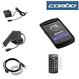 Black Durable Rubber Soft Silicone Skin Cover Case + Rapid Car Charger + Ho ....