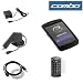 Black Durable Rubber Soft Silicone Skin Cover Case + Rapid Car Charger + Home Travel Charger + Clear