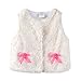 Mud Kingdom Cute Baby Girl Vest Jacket White 18 Months Fleece