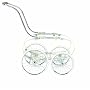 Inglesina Classica Stroller Frame with Basket, Chrome and Ivory