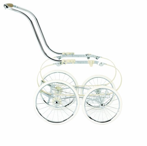 Inglesina Classica Stroller Frame with Basket, Chrome and Ivory