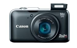 Canon PowerShot SX230 HS 12.1 MP CMOS Digital Camera with 14x Image Stabilized Zoom 28mm Wide-Angle Lens and 1080p Full-HD Video (Black)