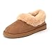 Sheep Touch Women's BALM Twin-Faced Australian Sheepskin Slippers Closed-Back Chestnut