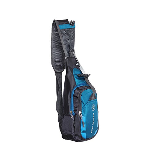 Qflmy Waterproof Casual Cross Body bag Outdoor Sling Chest Pack for Cycling Hiking Camping Travel