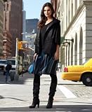 DKNY - DKNYC Satin Hooded Jacket, Cap-Sleeve V-Neck Tee & Striped Full Skirt