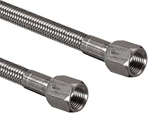 Unisource 4TSC Gray PTFE Braided Hose Assembly, 1/4