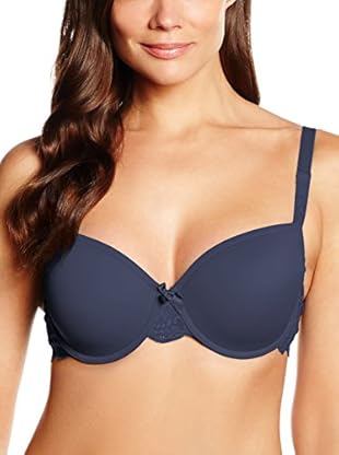 Signature Sujetador Padded Half Lace (Azul Oscuro)