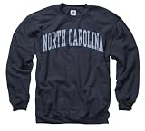 North Carolina Tar Heels Navy Arch Crewneck Sweatshirt