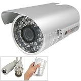 1/4" CCD 4mm Lens CCTV IR Camera New w 10m BNC DC Cable