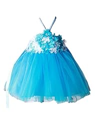Girls Spaghetti Strap Polyester/Taffeta/Tulle Ballerina Bubble Dress  Dress