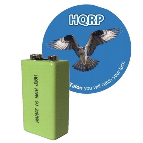 HQRP 9V 300 mAh NiMH 9-Volt Rechargeable Battery