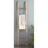 Bamboo Wood Towel Rack / Ladder, 72 Tall, Handmade ~ Exclusive to Gaiam