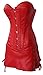 Wingeler Bombshell Bustier Corset Dress Sexy Woman's Faux Leather Mesh Lingerie