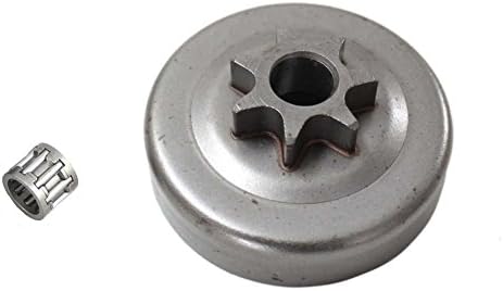 Wi8New Replacement 7teeth Clutch Drum Chain Sprocket and Bearing fit for Husqvarna 36 41 136 137 141 142 Chainsaw
