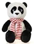 11"" Sitting Christmas Plush Panda With Scarf Case Pack 12 401742
