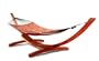 VIFAH V138G Outdoor Wood Hammock Stand in Classic Arc Design, Natural Wood Finish, 173 by 59 by 43-Inch