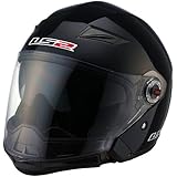 LS2 OF569 Scape Solid Open Face Helmet(Black, XX-Large)