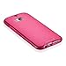 Fosmon DURA-FROST Smooth Durable & Flexible Slim Fit TPU Case Cover for 2014 HTC One (M8) - Retail Packaging (Hot Pink)