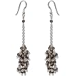 Dangle Earrings Silver Smokey Quartz Jewelry 3.5 inches (erg128)
