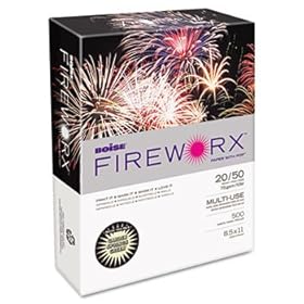 Boise MP2201GS - Fireworx Colored Paper, 20lb, 8-1/2 x 11, Garden Springs Green, 500 Sheets/Ream-CASMP2201GS