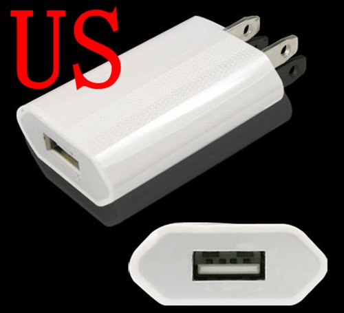 100pcs/lot, US Plug USB Power Wall Charger AC Adapter For iPhone 3G 3GS 4 4S iPod Cell Phone