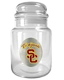 NCAA USC Trojans 31-Ounce Glass Candy Jar - Primary Logo