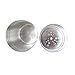 Verdental Adjustable Stainless Steel Dredge Salt Pepper Shaker Seasoning Cans with Trefoil Rotating Cover (Large)
