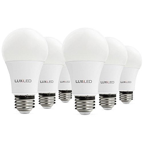 Lux LEDÂ® 60W Equivalent Light Bulb 6-Pack - 750 Lumen Energy Efficient & Dimmable - Indoor/Outdoor Use For Fixtures, Lamps, Fans, & More