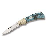 Rough Rider Knives 800 Lockback Knife with Imitation Turquoise Handles