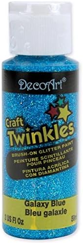 DecoArt Craft Twinkle Paint, 2-Ounce, Galaxy Blue