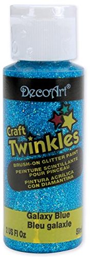 DecoArt Craft Twinkle Paint, 2-Ounce, Galaxy Blue