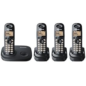 Panasonic KXTG7304 DECT Quad - Black