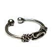 Twisted Cord Sterling Silver Ear Cuff