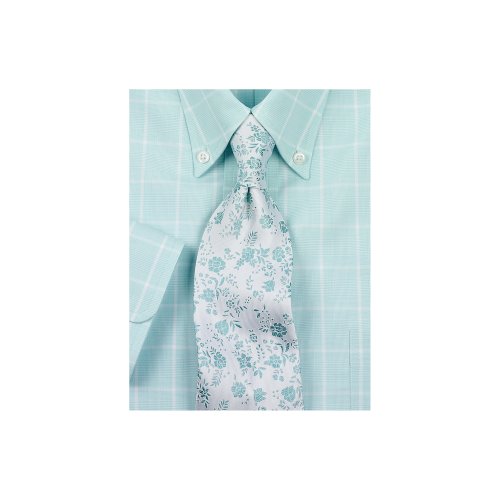Paul Fredrick Floral Motif Silk Tie