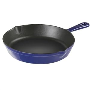 Buy 10 Blue Porcelain Enameled Cast Iron Non-Stick Fry Pan by Kinetic now!