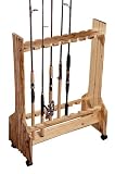 Rush Creek Log Cabin Style 16-Rod Rolling Rack