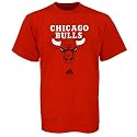 adidas Chicago Bulls Red Primary Logo T-shirt