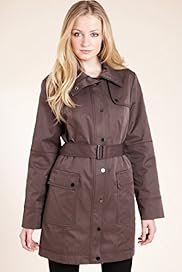 Autograph Funnel Neck Parka with Belt