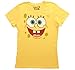 SpongeBob SquarePants Basic Bob Face Yellow Juniors T-shirt Tee
