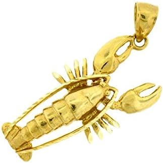 Dazzlers Lobster Charm Pendant 14k Gold (yellow-gold)