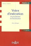 Revue Dalloz-Sirey  / Voies d'exécution et procédures de distribution
