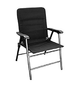RV Trailer Camper Outdoor Living Elite Folding Chair Black | Amazon.com