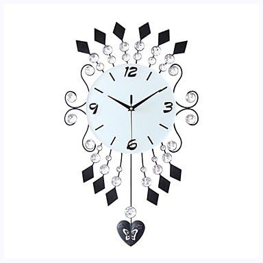 Elegant Glass Wall Clock with Drills