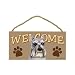 schnauzer11  - Schnauzer Wood Welcome Door Sign 5x10