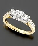 14k Two-Tone Gold Diamond Ring (1 ct. t.w.)
