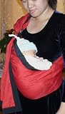 Lite-on-Shoulder Ring/pouch hybrid Open Tail Baby Sling(Velvet Celosia)